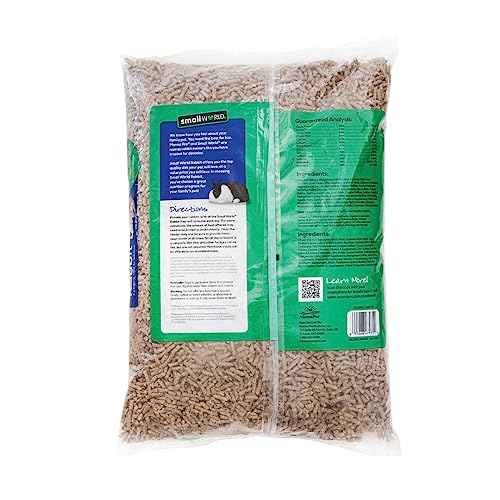 Small World Rabbit Food, Complete Feed, Pelleted Food for Rabbits, Fortified with Essential Vitamins & Minerals for Daily ...