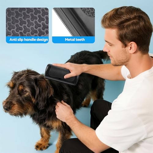 Deshedding Dog Brush, Groompro Deshedding Brush for Dogs, Cats, Rabbits, Horses, Ergonomic Pet Grooming Tool for Remove Sh...