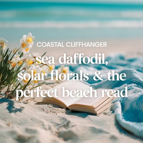 Yankee Candle x Reese’s Book Club, Coastal Cliffhanger, Summer Scented Candle, Sea Daffodil Scent, Solar Florals Scent, 22...