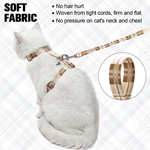 BEAUTYZOO Cat Harness and Leash Set Escape Proof for Walking, Kitten Soft Adjustable Vest Harnesses for Small Medium Large...