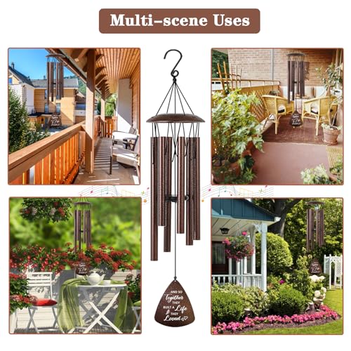 Wedding Gifts for Couples, 32" Bronze Wind Chimes Gift for Wedding Engagement Newly Wed, Bridal Shower Gift for Bride, Mr ...