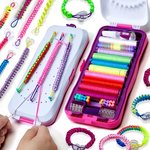 Pretty Me Friendship Bracelet Making Kit for Girls - Crafts for Girl - String Bracelets Maker - Gifts for 8-12 Year Old Ki...