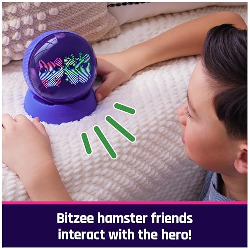BITZEE, Hamster Ball Interactive Toy Hamster with Over 20 Hamsters Inside, Rolls & Reacts to Touch, Digital Pet Girls Toys...