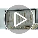 BOOVO Earring Jewelry Box For Women Girl Stud Organizer, 5 Layers Girl Jewelry Organizer Box With Lock Earring Holder Orga...