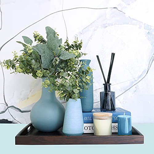 Mixed Eucalyptus Leaves Stems Bulk Artificial Eucalyptus Leaves Sprays Faux Oval Eucalyptus Leaves with White Seeds Stems ...