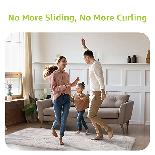 Rabenda 12 Pcs Rug Tape, Non Slip Rug Pads Grippers for Hardwood Floors and Tiles, Reusable Carpet Tape for Area Rugs, Dou...