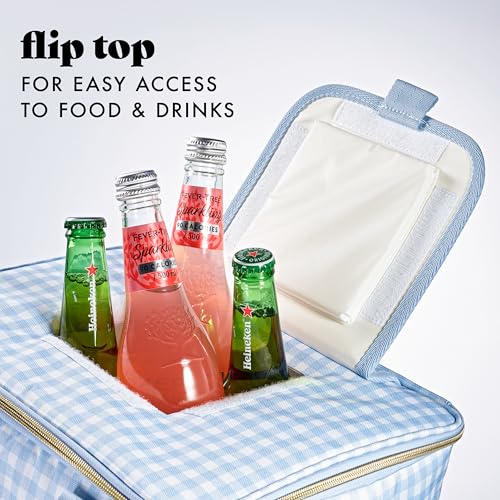 Fit & Fresh, 24-Can Soft Cooler Bag Insulated Leak-Resistant, Portable Soft Cooler, Large Cooler, Soft Sided Cooler Bag, T...