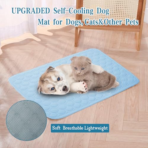 dgdgbaby Cooling Mat for Dogs Thicken Pad for Cats,Rabbit&Medium,Large Dogs Internal Arc-Chill Cool Fiber (Q-Max>0.45),Dog...