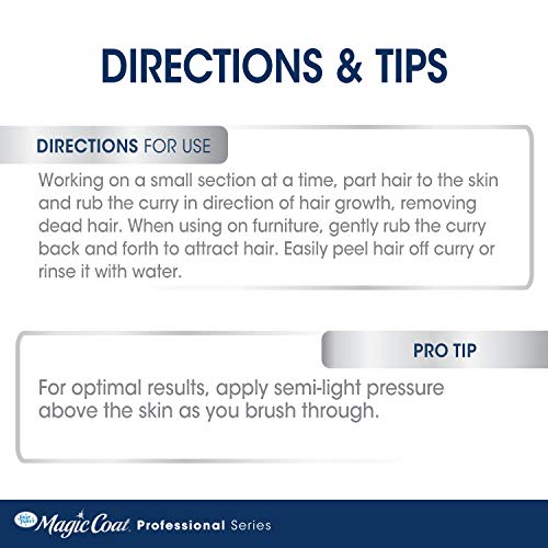 Four Paws Magic Coat Professional Series Grooming Dual-Sided Silicone Wet or Dry Curry Deshedding Brush for Dogs, 1 Count