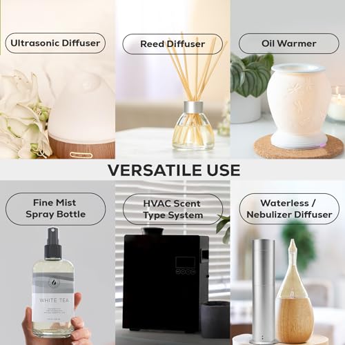 Aroma Country White Tea Diffuser Oil - Luxury Essential Oils for Diffuser Refill & Air Freshener Room Spray, Long-Lasting,...