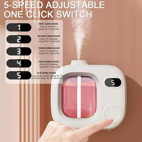 Waterless Essential Oil Aromatherapy Diffuser Mini Led Smart Aroma 360 Small Difusor Cordless for Home Large Rooms Scent B...