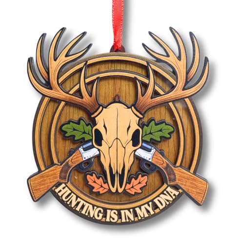 Hunting Ornaments, Hunting Car Mirror Hanging Ornament, Rustic Holiday Decoration for Hunters, Keepsakes and Gifts for Ani...