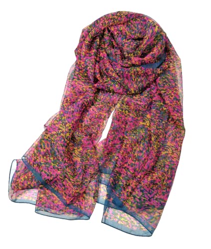 Shanlin Super Large Silk Feel Floral Scarves for Women in Gift Box