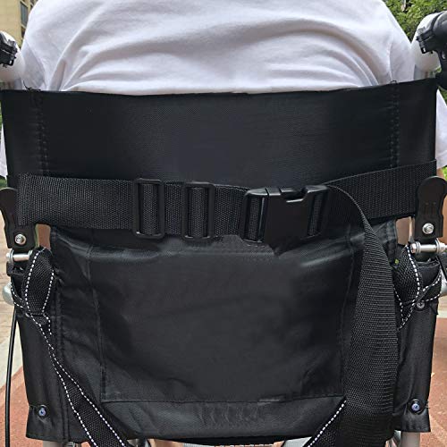 Wheelchair Seat Belt Adjustable Medical Wheelchair Safety Harness for Patient Caring, Cushion Harness Straps with Easy Rel...