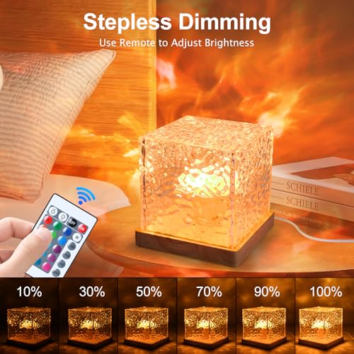 Avkast Northern Lights Projector Rechargeable,Mood Lighting Ambient Lighting Ocean Wave Projector with 16 Colors and Dynam...