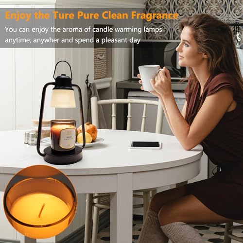 MAOYUE Candle Warmer Lamp with Timer Dimmer - Mothers Day Gifts for Women, Electric Wax Melt Warmer Lamp for Jar Candles, ...