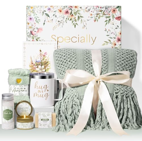 Self Care Gifts for Women Get Well Soon Gifts, Mothers Day Birthday Gifts for Women Care Package, Sympathy Gift Baskets Sp...