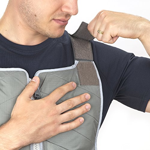 FlexiFreeze Ice Vest Professional Cooling Kit - Cooling Vest with Additional Refill Panel and Travel Cooler