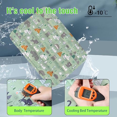 IDOLPET Dog Cooling Mat, Pet Self-Cooling Mat Pad Bed for Dogs Cats and Rabbits Easy Washable Summer Cool Down Comfortable...
