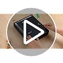 MUXIUNT 5x5 Shadow Box Picture Frame Display Case with Soft Linen Back-Thickened Panel,Small Mini Brown Deep Shadow Memory...