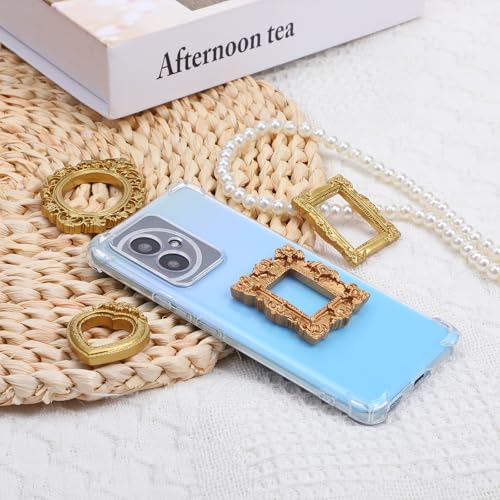 YBEATY 12 Pcs Vintage Mini Picture Frames Small Baroque Antique Resin Jewelry Frame Miniature Rectangle Display Table Wall...