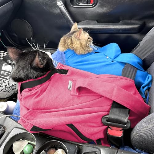 Cat Carrier Pouch, Soft Cat Bag Carrier for Bonding & Stress-Free Vet Visits, Cozy Cat Pouch Carriers to Comfort and Cuddl...