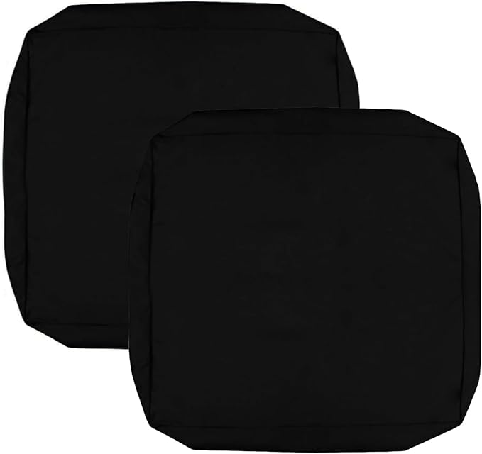 FLYMEI Patio Cushion Covers 20x20x2 Waterproof Outdoor Cushion Cover Replacement 2Packs Outdoor Seat Cushion Slipcover for...