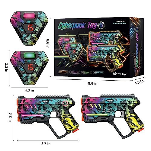 Laser Tag Set of 2, Lazer Tag Game for Kids Indoor & Outdoor Play, Gift Ideas for Kids Teens and Adults, Cool Toys for Tee...