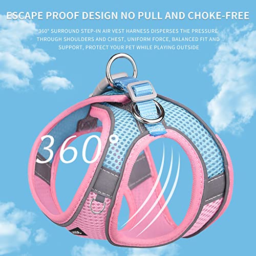 AIITLE Dog Harness, No-Pull Cat Harness with a Leash, Adjustable Reflective Dog Vest, Cat Harness Escape Proof, Outdoor Wa...