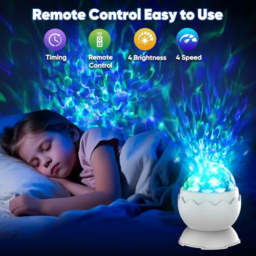 UweSmart 670nm red Night Light, Light Therapy Lamp, Dinosaur Egg 2-in-1 Sensory Lights for Autism, for Sensory Room Must-H...