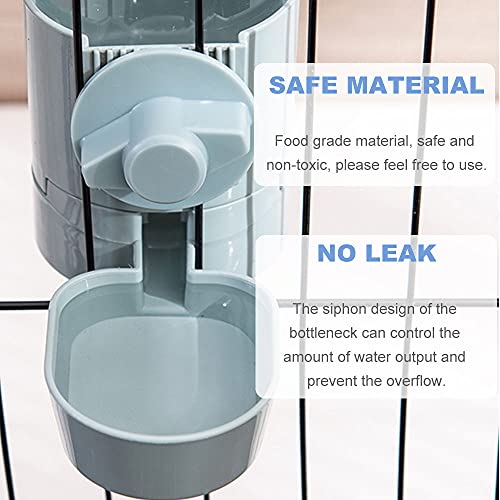 17oz Rabbit Water Bottle, Pet Cage Suspended Dispenser, Hanging Automatic Small Pet Water Bowl for Bunny Cat Ferret