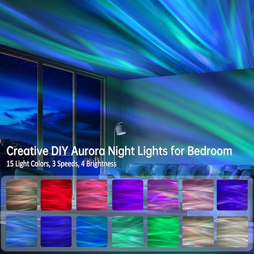 Twelvetooo Northern Lights Projector, Galaxy Projector Night Light with Remote Control& Timer Function, Sleep Aid, Aurora ...