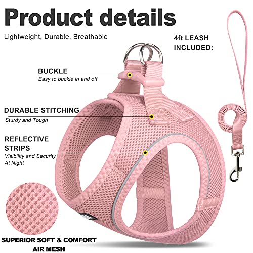 Fida Cat Harness and Leash Set for Walking Kitten and Puppy, Escape Proof Kitten Harness with Breathable Lightweight Soft ...
