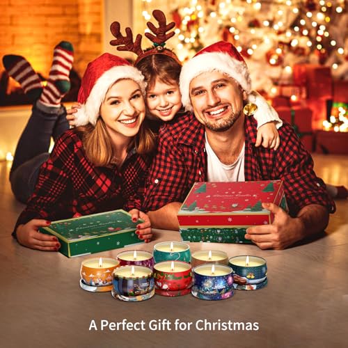 Christmas Gift Sets, Primevolve Scented Candles of 12 Bulk Home Aromatherapy Candles with Fragrances, Gift for Women, Cand...