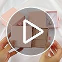 40Pcs Pearlescent Pink Small Jewelry Boxes 3.54×3.54×1.26in Cardboard Jewelry Gift Boxes Jewelry Packaging for Small Busin...