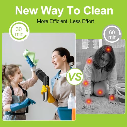 Dreazu G2-Pro Electric Spin Scrubber - Upgraded 10-in-1 Scrubber Brush Electric, Retractable Handle & 2-Speed for Bathroo...