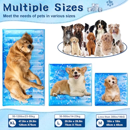 Boonmax Dog Cooling Mat, Universal Pet Cooling Pad, Double-Sided Durable Water-Resistant, Portable and Easy to Clean, Suit...