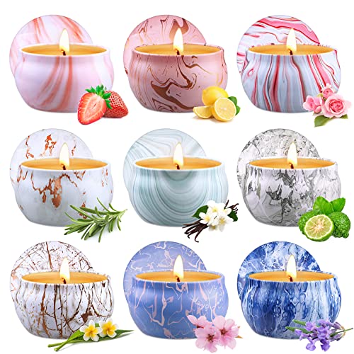 Scented Candles Gifts for Women, 2.5oz Aromatherapy Candles for Home Scented, Long Lasting Soy Wax Candle Sets for Women G...