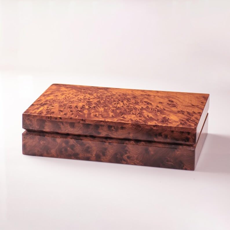 BAZAARDI Hand Carved Wooden Multipurpose Keepsake Jewelry Decorative Art Box Storage Organizer (Large wood Box,Antique) (L...