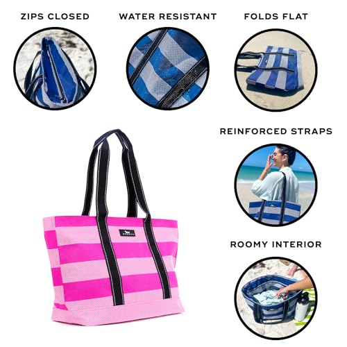 SCOUT Joyride - Large Sandproof Beach Bag For Women - Durable Mesh Woven Beach Tote, Pool Bag - Fabric Lets Sand Escape