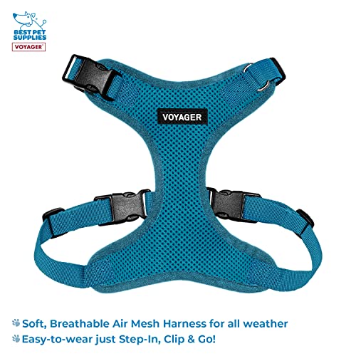 Best Pet Supplies Voyager Step-in Lock Pet Harness w Reflective Pet Leash Combo Set with Neoprene Handle 5ft - Supports Sm...