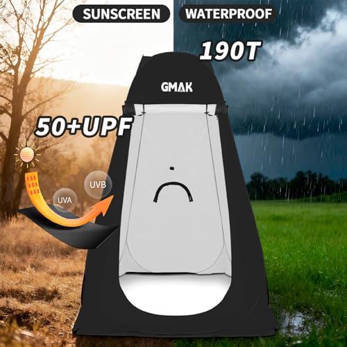 GMAK Pop Up Privacy Shower Tent, Portable Pop Up Beach Dressing Changing Room UV/Rain Outdoor Privacy Shelter Camping Ten...