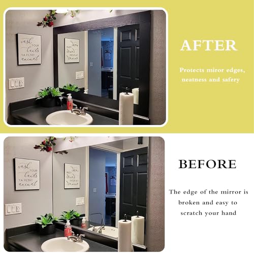 Teemall 10M Black Wood Grain Removable PVC Waterproof Border Wall Decor Removable Self Adhesive Kitchen Bathroom Tiles Sti...