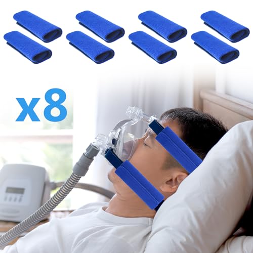 NATAKU 8 Pack Mask Strap Covers,Headgear Strap Cushions,Comfort Mask Cushions Pads, Soft-Fleece Face Mask Cover Fits Most ...