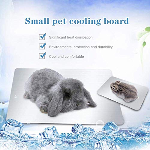 PeSandy Rabbit Cooling Pad, Hamster Cooling Mat for Rabbit Bunny Hamster Guinea Pig & Other Small Pets Stay Cool -Pet Cool...