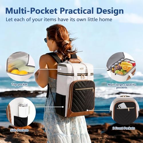 Stillithou Backpack Coolers Insulated Leak Proof for Women Men, 35 Cans Large Capacity Waterproof Cooler Backpack, Soft Po...