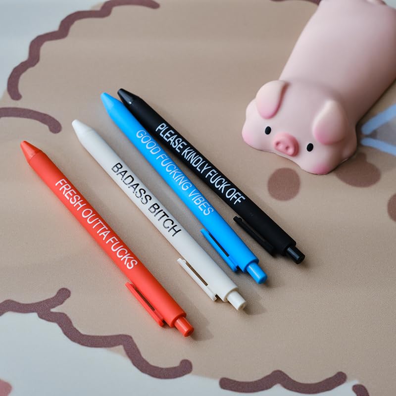 Cityhermit 11Pcs Funny Adult Ballpoint Pen Set, Premium Days of The Week Swear Cuss Word Pens for Office Gifts, Novelty Pe...