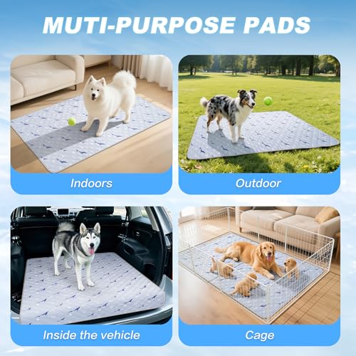Velvopet Dog Cooling Mat, Cooling Mat for Dogs, Breathable Dog Bed with Non-Slip Design, Portable & Washable Pet Pad for I...