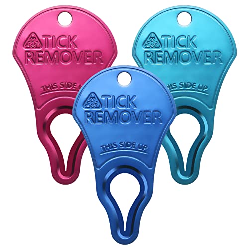 JOTOVO 3 Pack Tick Remover Tool Portable, Tick Removal for Pet and Humans, Safe and Reliable, Pain-Free, Essential Tools f...