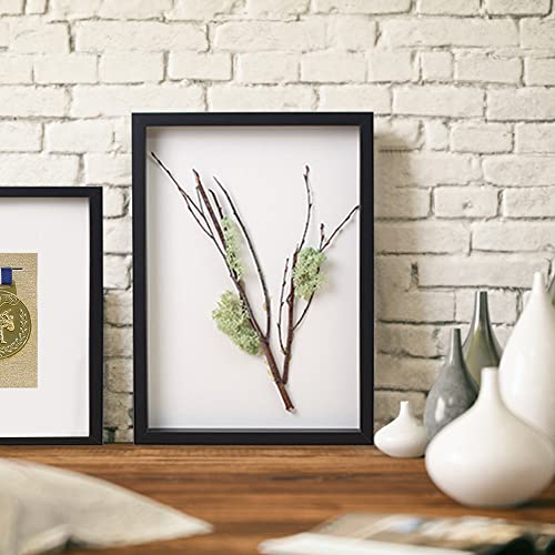TOUYINGER 8x10 Shadow Box Frame Display Case with Soft Linen Back, Display Case Box for Memorabilia, 3D Items, Wedding Mem...